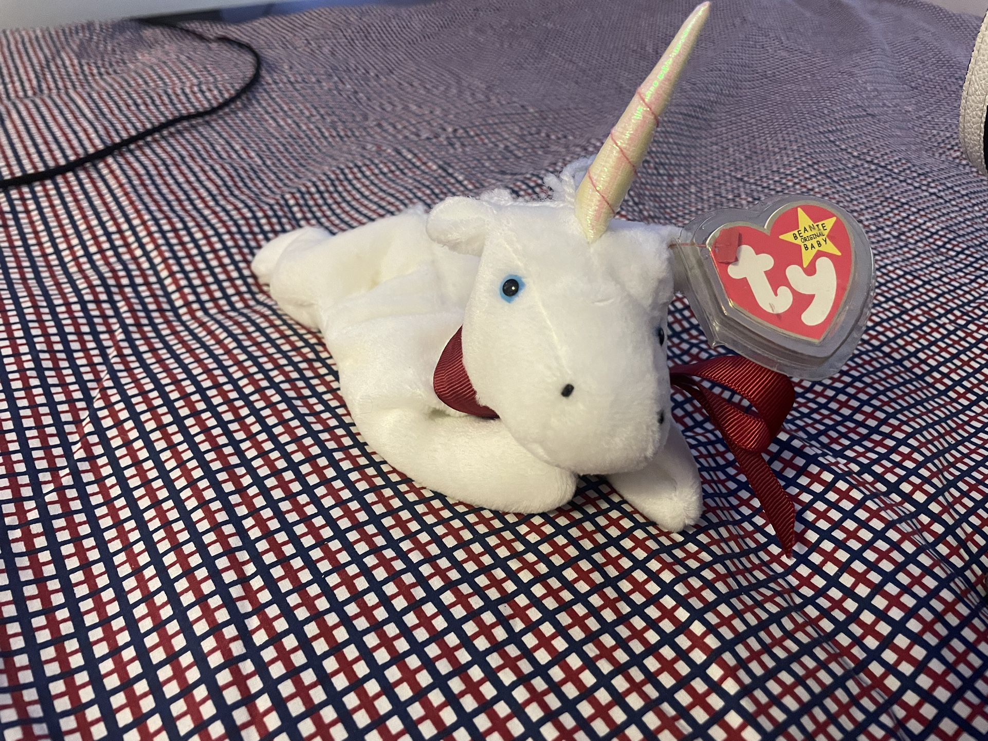 Mystic the Unicorn Original Ty The Beanie Babies Collection With Errors