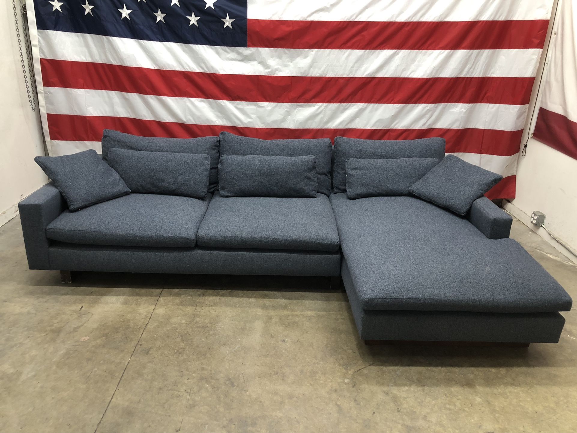 Free Delivery - West Elm 2 Piece Down Sectional Couch