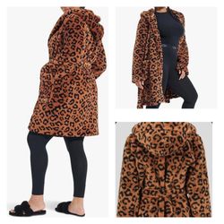 Ugg Cheetah Leopard Print Bath Robe