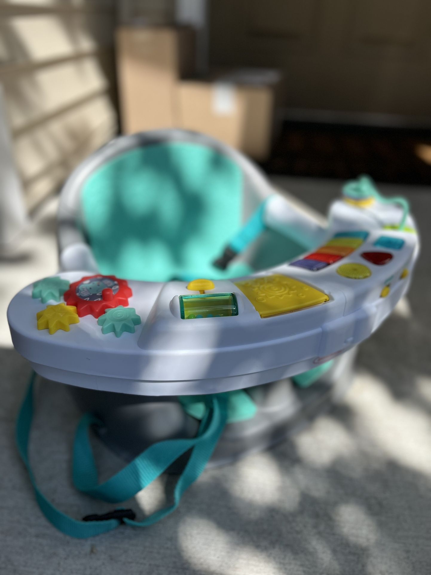 Infantino Go Gaga! Music & Lights 3-in-1 Discovery Seat & Booster - Teal