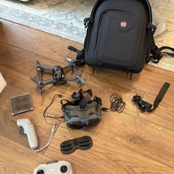 DJI FPV Combo Drone Used w/ Backpack Extra Batteries