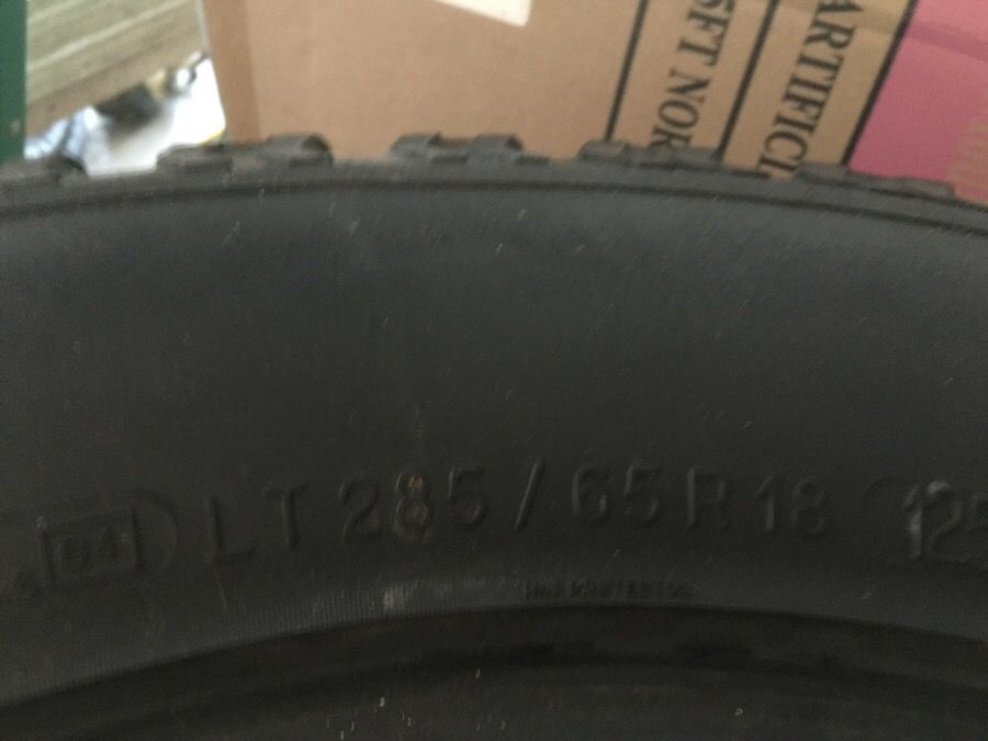 Tires 18 bfgoodrich