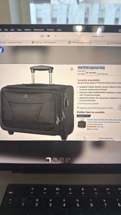 Carry on bag with laptop