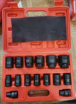 15pc 1/2-Inch Drive Deep Impact Socket Set SAE