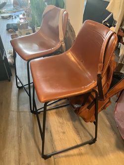 3 feet tall leather kitchen stools
