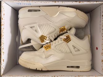 Wmns Air Jordan 4 Retro 'Metallic Gold'