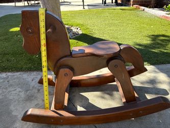 Wooden rocking horse