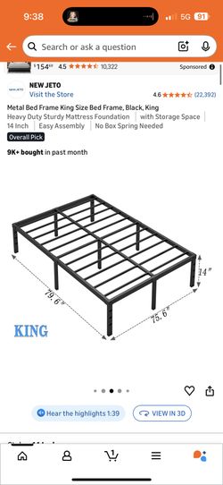 King Bed Frame