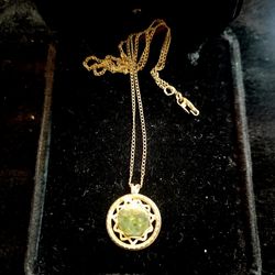 Gold with Jade necklace