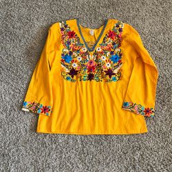 Women’s Mexican Yellow Blouse 