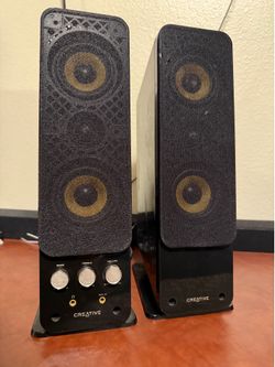 Creative GigaWorks T40 Series I| 2.0 Wired Computer Speakers Black Bass Control