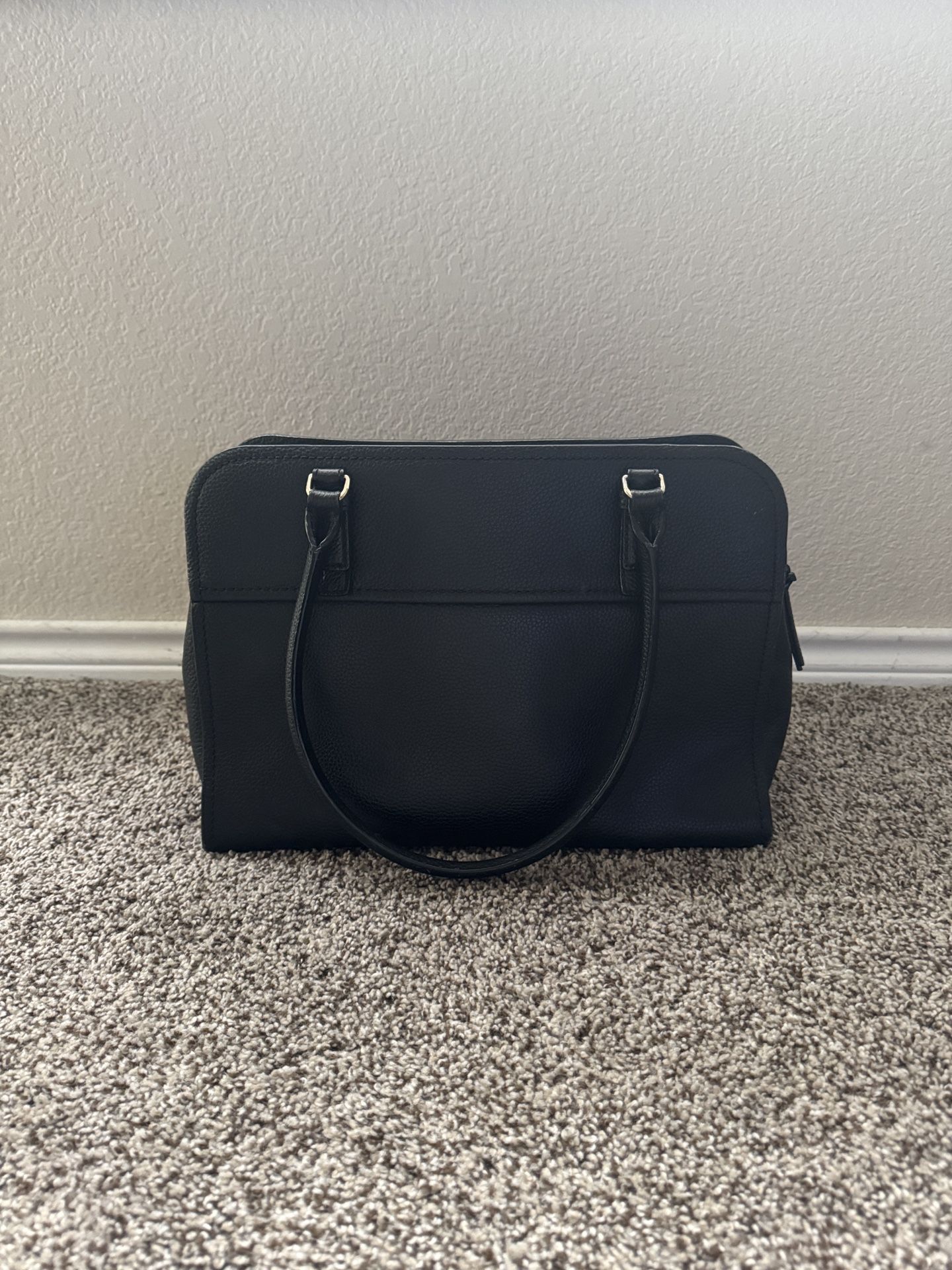 Chic Black Leather Kate Spade Laptop Bag