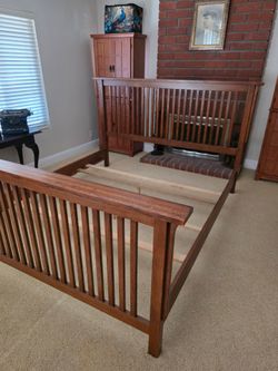 King Size bed frame Mission Style