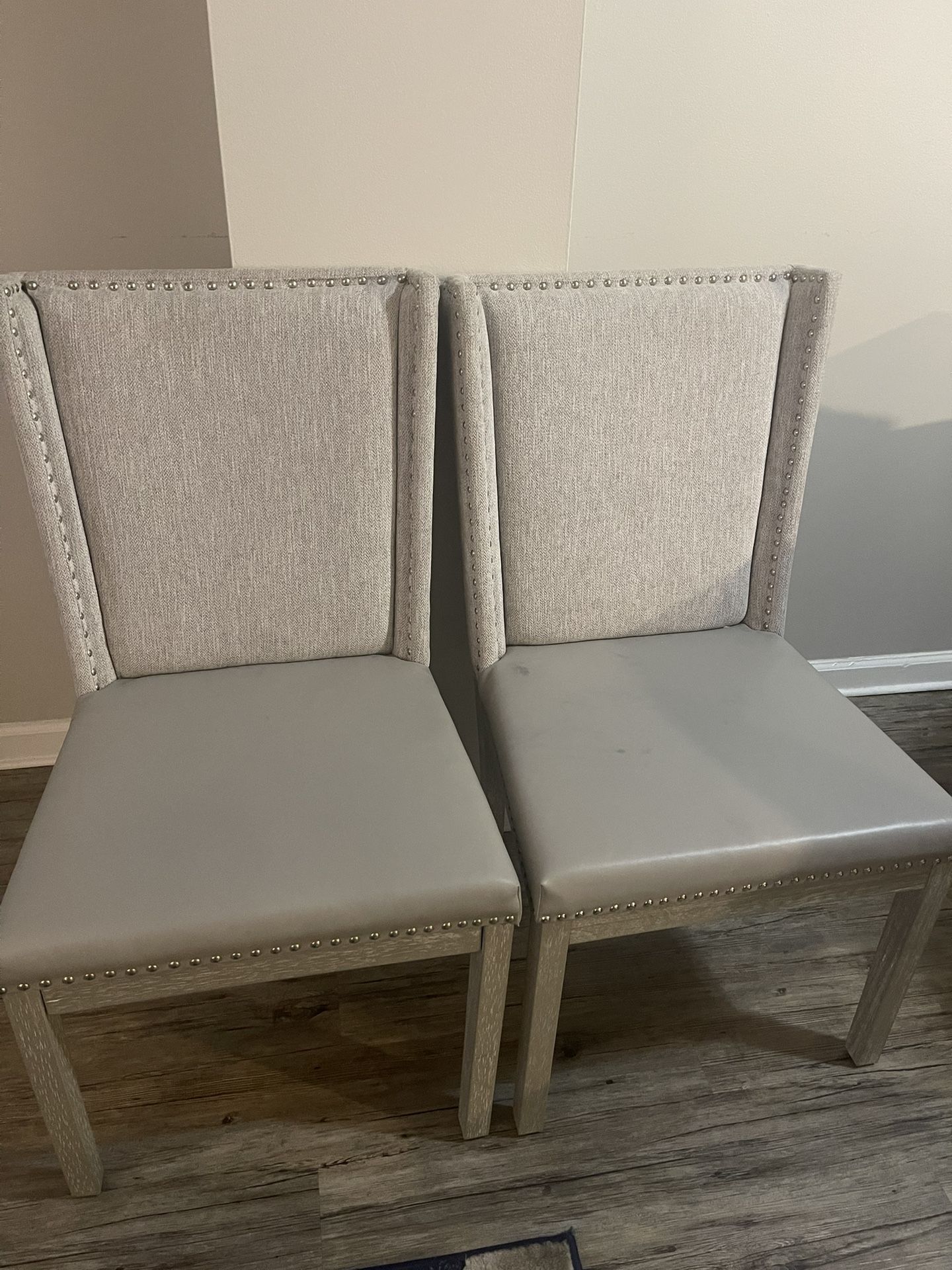 Grey Studded Chairs