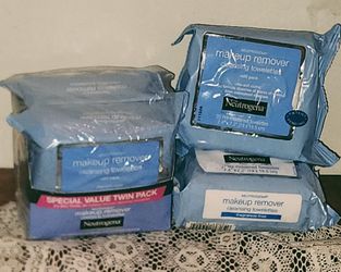 X4 NEW PACKAGES 100 TOWELETTES NEUTROGENA MAKEUP REMOVER CLEANSING TOWELETTES INCLUDES FRAGRANCE-FREE