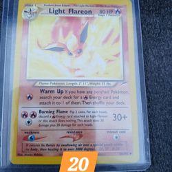 Pokemon Card Light Flareon 