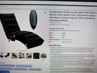 Chaise massage chair