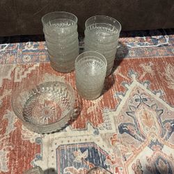 Vintage Crystal Cut Glass No Label Beautiful 