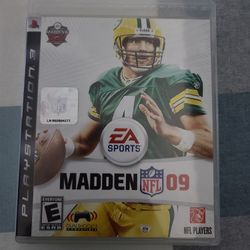 Madden 09 Playstation PS3 Video Game Football 