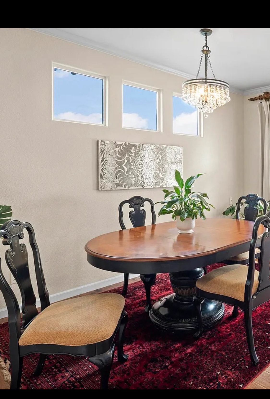 4 Person Oval Dining Table