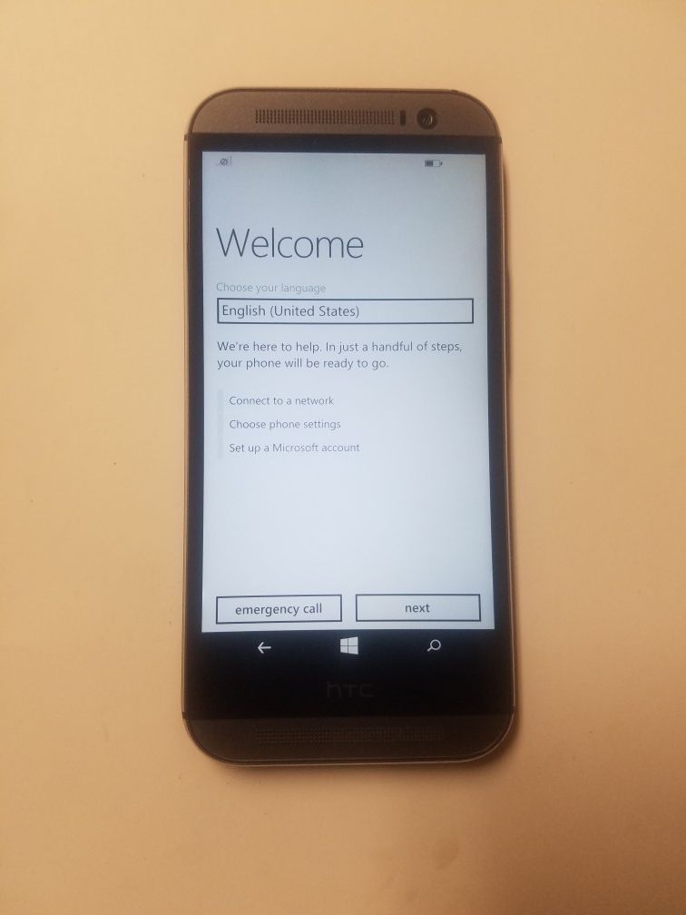 HTC One M8 32GB Gunmetal Gray AT&T For Windows Smartphone