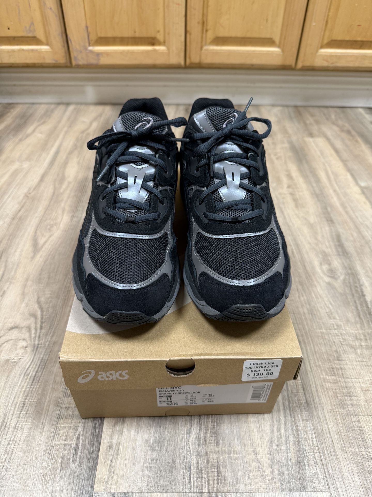 Asics Gel-NYC Graphite Gray Black Size 11M