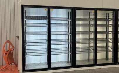 NSF Walk-In Freezer Merchandiser 2 Door with frame