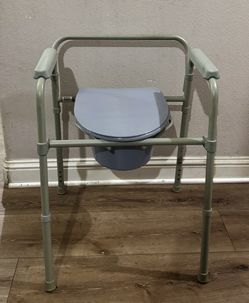 Portable Bath Commode Chair 💵 Baño Silla Cómoda Portátil