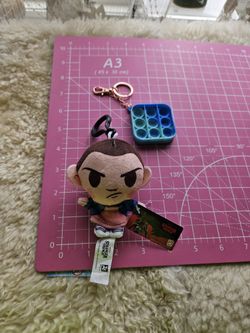 STRANGER THINGS ELEVEN "EL"/JANE HOPPER Plush Keychain + FREEBIE 