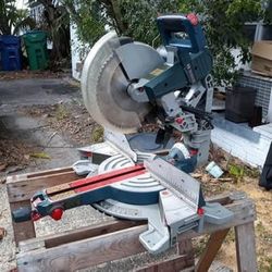 Like New! Bosch 12 in. Dual Bevel Glide Miter Saw