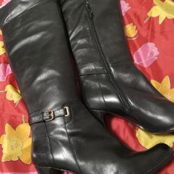 Thigh  High Leather  Boots