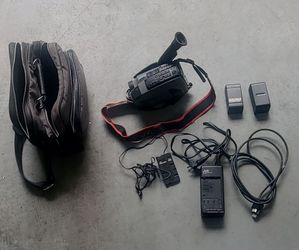 JVC Compact VHS Camcorder with Case and Accessories