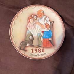 “The Toy Maker” 1980 Plate By Norman Rockwell 