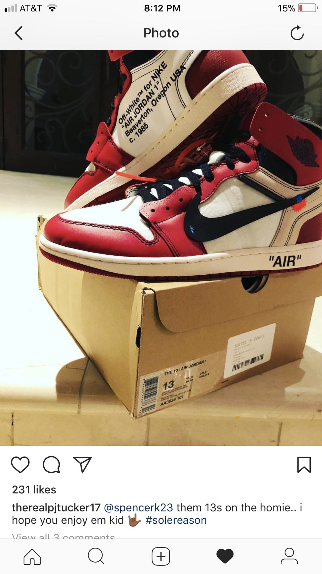 Retro 1 Nike Off White Jordan’s