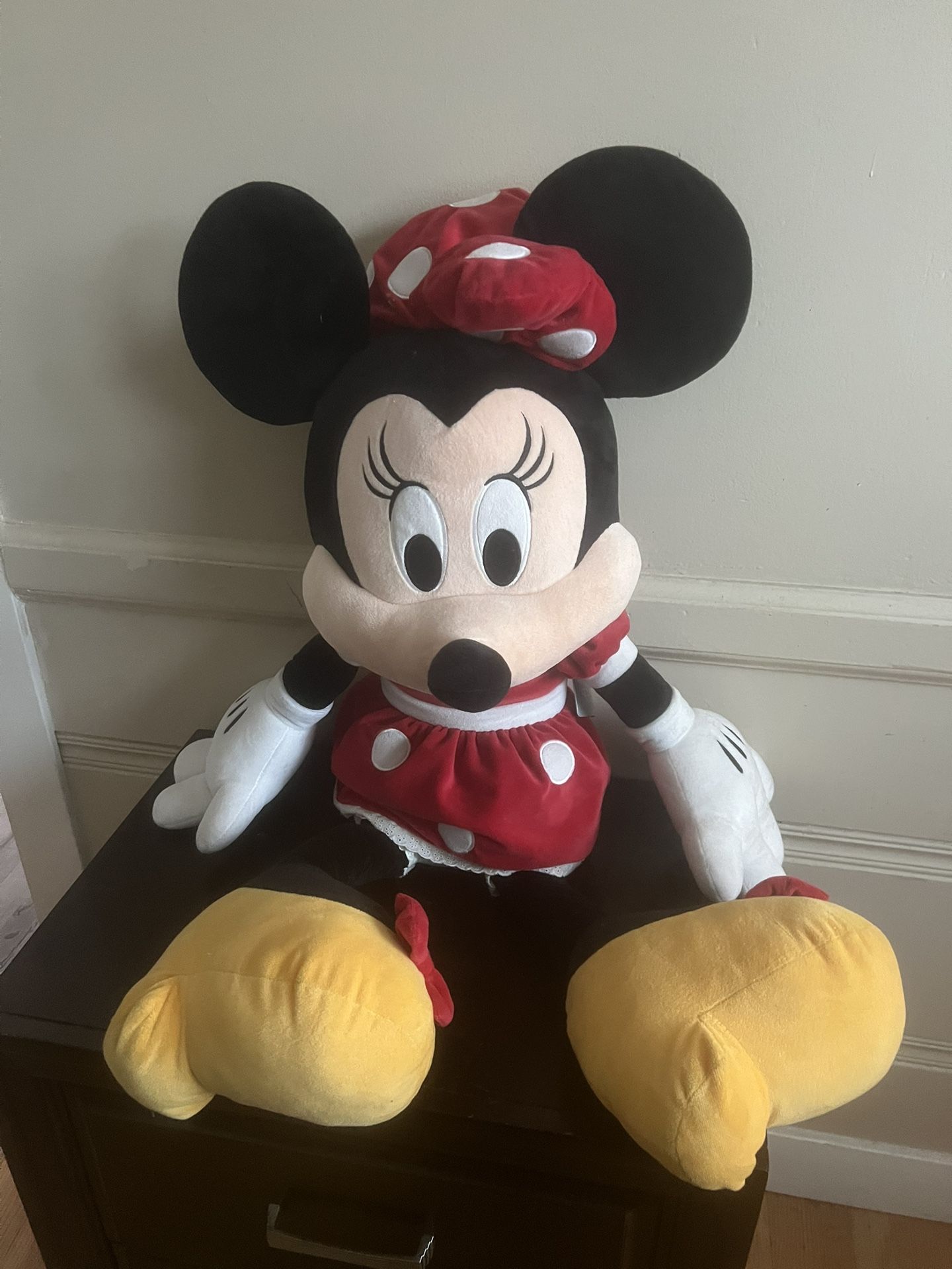 Authentic, LARGE MINI MOUSE CAN USE FOR DECOR OR PILLOW!