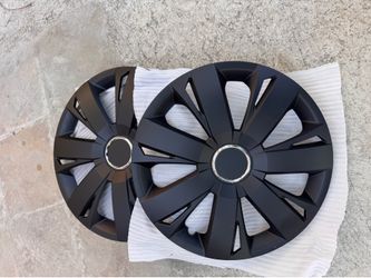 Set of 4 hubcaps rim covers 16”fits Honda civic accord Toyota Corolla Camry Volkswagen Jetta Nissan centra Altima black