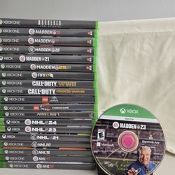 20 Xbox One Games Call Of Duty Minecraft Fifa Lego NHL Madden 23 (Disc Only)