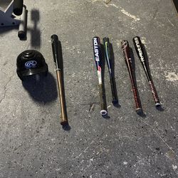 A bunch of baseball bats need gone