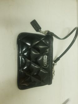 Poppy Coach wristlet purse. Like new 4"×6