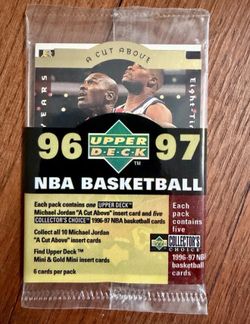 Michael Jordan 1996-97 Upper Deck Collector's Choice A Cut Above Pack Cello