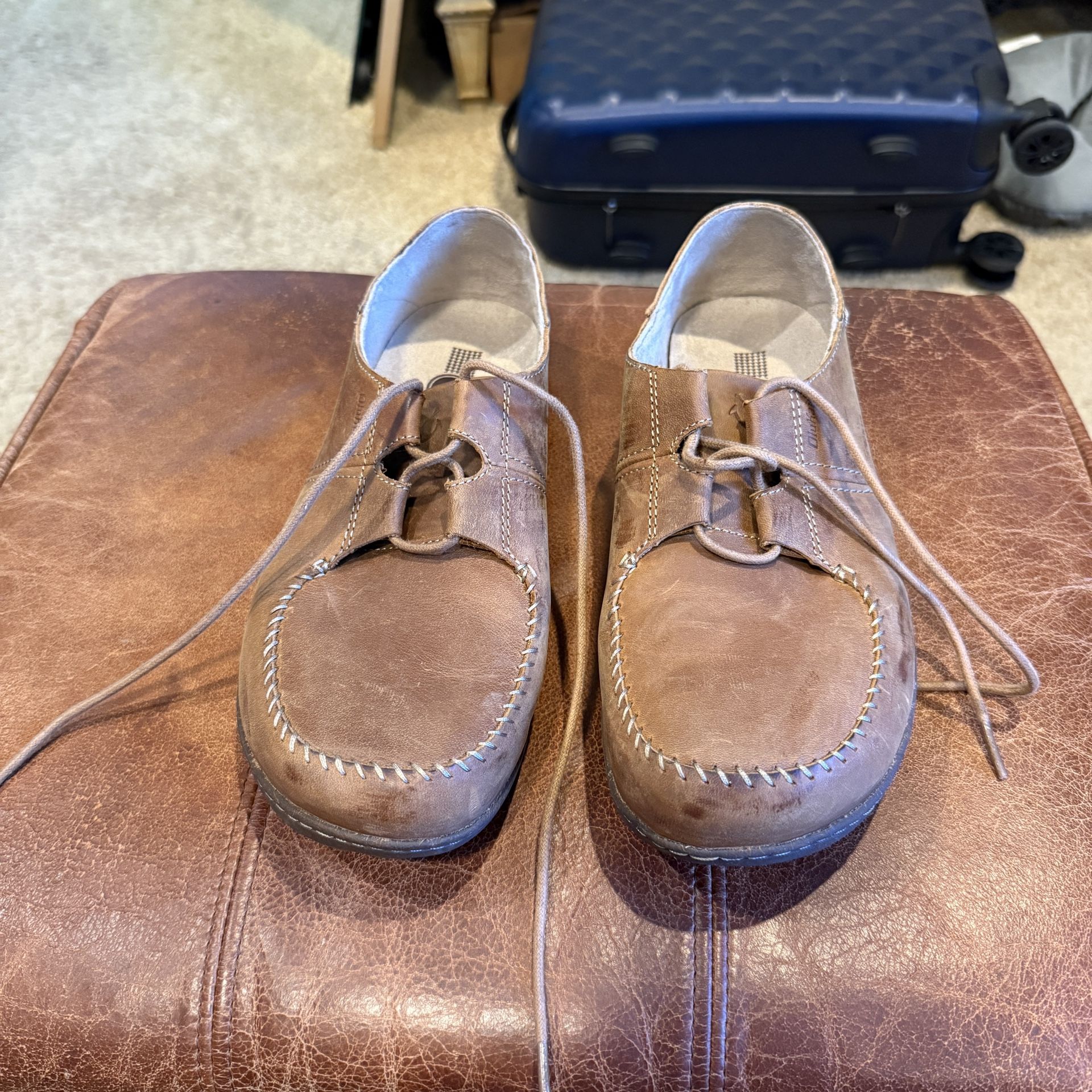 Olukai Honua Leather Boat Style Shoes US Men’s Size 10