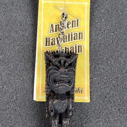 Ancient Hawaiian Happy Tiki Keychain