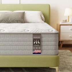 New🔹️12" Cal King Mattress Hybrid Gel Memory Foam In The Box Seal ♦️