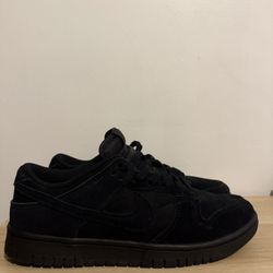 nike dunks all black 