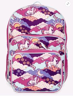 Unicorn Fields Backpack & Lunch Set, Pink