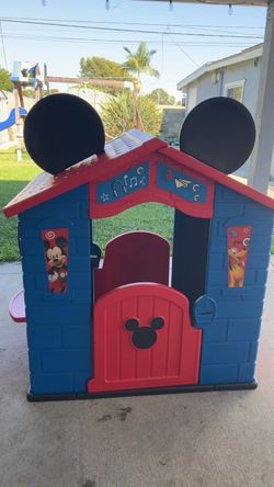 Kids Mickey Mouse Plastic Playhouse Indoor Outdoor Fun Toy Play House
