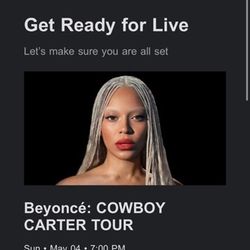 Beyonce Cowboy Carter "2" Tickets Sofi Stadium May 4th, 7pm Inglewood, CA