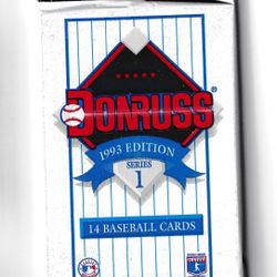 1993 MLB DONRUSS SERIES 1 PACK | DONRUSS 1993 | NEW IN PACK, SEALED