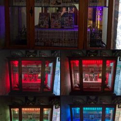 One Piece Full Japanese Manga Set + LED Display Case (Color Changing)