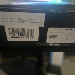 Fashion Nova - Wedges- nude